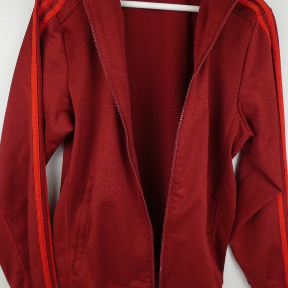 Adidas Jacket FC Bayern Munchen Soccer Mens S Red Full Zip Embroidered Rare - Picture 12 of 16